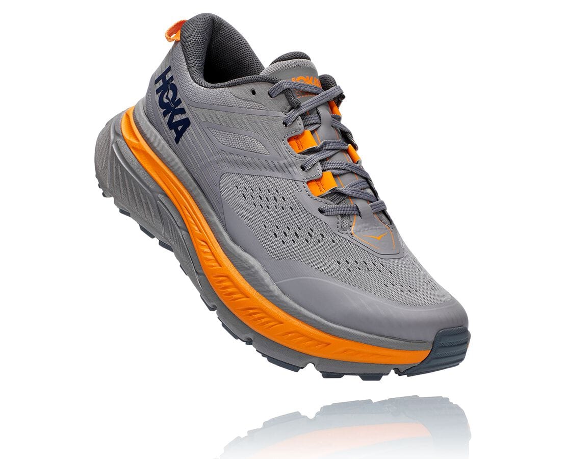 Hoka One One Stinson Atr 6 Philippines - Mens Trail Running Shoes - Grey / Light Gold | WI4821569